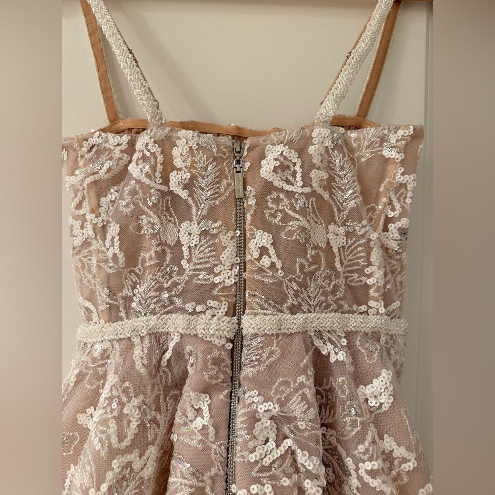 NWOT Bronx and Banco Midnight Bridal Sequin Mini Dress in White - Picture 11 of 15
